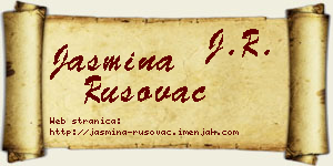 Jasmina Rusovac vizit kartica
